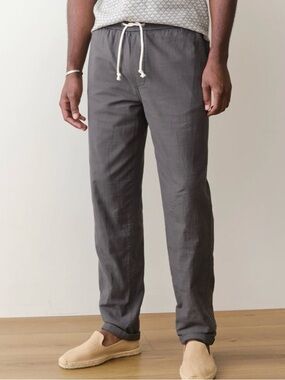 Marine Layer Saturday Beach Pant Slim Fit Mens XL Organic Cotton Coastal Casual